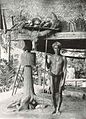 An Ifugao warrior with some of his trophies, circa 1912
