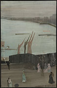 Variations in Pink and Grey- Chelsea 1870–1871 oil on canvas