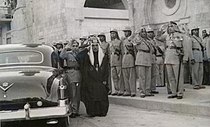 King Talal of Jordan and his son King Hussein in 1952