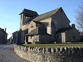 The church in Canet-de-Salars