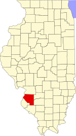St. Clair County's location in Illinois