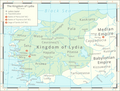 Kingdom of Lydia (1200-546 BC) in 547 BC.