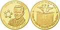 Commemorative gold coin issued by the U.S. Mint in 2008 as part of the "Leaders in World War II" series.