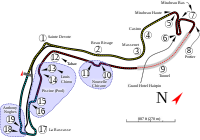 Layout of the Circuit de Monte Carlo, Monaco