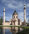 Die „Rote Moschee“ im Schwetzinger Schlossgarten war nie als islamisches Gotteshaus gedacht. Sie wurde als Gartenfolly zwischen 1779 und 1793 erbaut.