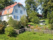 2005 aufgenommenes Foto von Münters Haus in Murnau