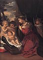 Madonna mit Kind und Engeln, 1625, Öl auf Leinwand, 109 × 190 cm, Kapitolinische Museen, Rom
