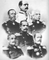 von Bismarck, von Falkenstein, von Steinmetz, von Roon, von Fliess, von Bittenfeld