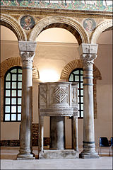 Byzantine columns from Basilica of Sant'Apollinare Nuovo (Ravenna, Italy)