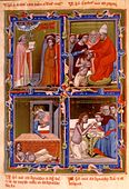 Illumination from the legend of Saint Emeric of Hungary, c. 1335