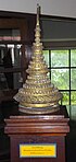 A replica of the Great Crown of Victory for the mast of the royal yacht Mahachakri II, Royal Thai Naval Museum, Samut Prakan.