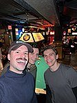 Three people at a dive bar (Boston 2023)