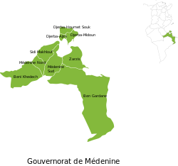 Subdivisions of Medenine Governorate