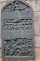 Hero stone with 1180 CE Old Kannada inscription from the rule of Kalachuri King Ahavamalla in Kedareshvara temple at Balligavi in Shimoga district, Karnataka
