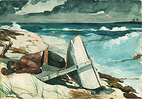 Winslow Homer, After the Tornado, watercolor, 1899, Art Institute of Chicago