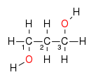 Strukturformel Propan-1,3-diol