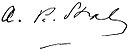 Arthur Penrhyn Stanley's signature