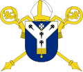 Archbishop of Canterbury. Bishop's mitre and crozier. Easy template for others to use.