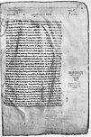 Der Anfang der Apologie in der ältesten erhaltenen mittelalterlichen Handschrift