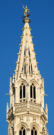 The upper part of the tower