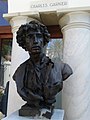 Bust of Charles Garnier in Villa Garnier, Bordighera