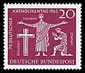 Briefmarke der Deutschen Bundespost (1962) 79. Deutscher Katholikentag in Hannover