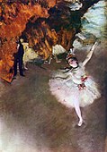 Danseuse sur la scène; by Edgar Degas; pastel; 58 × 42 cm