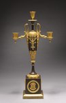 Candelabrum; circa 1800; gilt and patinated metal; overall: 49.9 x 25.7 x 12.3 cm; Cleveland Museum of Art (Cleveland, Ohio, US)