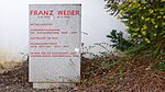 Franz Weber - Gedenktafel