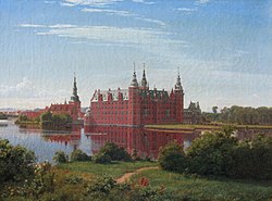 Frederiksborg Castle, by P.C. Skovgaard, 1841