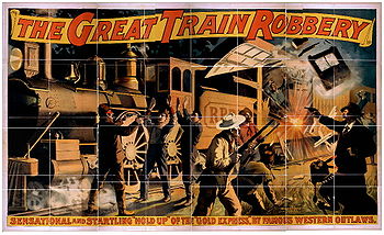 Filmplakat von "Der große Eisenbahnraub"