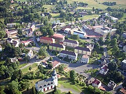 Aerial view of Hranice