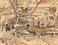 Claire Falkenstein, Inside a Lumber Mill (California)