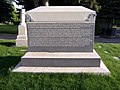 Back side of monument to four generations of a branch of the Smith family, prominent in LDS history.