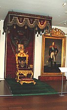 Alexander I's seat used at Diet of Porvoo, originally commissioned by Paul I at St. Petersburg in 1797
