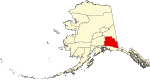 State map highlighting Copper River Census Area