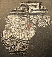 Löwe aus Stauferzeit als Mosaikfragment im Südseitenschiff