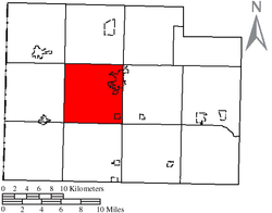 Location of Paulding Township in Paulding County