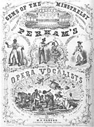 This is a playbill for Perham's Opera Vocalists, 1856.