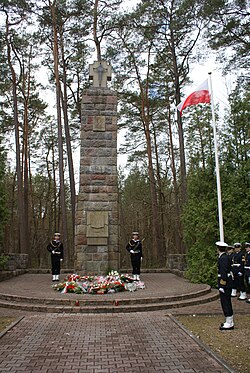 Memorial outside the village during celebrations