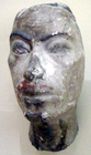 Plaster portrait study thought to represent the later successor pharaoh Ay, part of the Egyptian Museum of Berlin collection