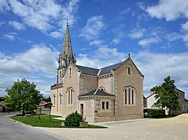 The church in Saint-Gaudent