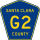County Road G2 marker