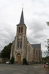The church of Saint-Médard, in Soulgé-sur-Ouette