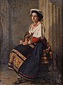 A young Italian woman in traditional Ciociaro dress (c.1869)