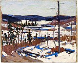 Early Spring, Canoe Lake, Spring 1917. Private collection, Toronto