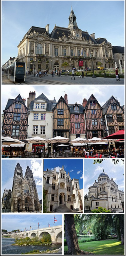 Montage of Tours views and sights