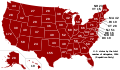 U.S. states by the number of delegates (Republican Party, 2016)