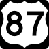 U.S. Highway 87 marker