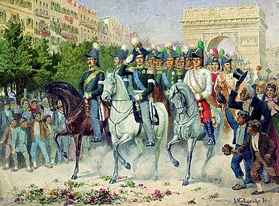 The entry into Paris in 1814 (aftermath of Battle of Paris (1814))